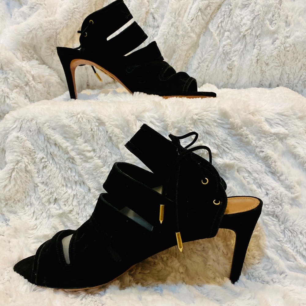 Aquazarra Suede Heels - Made in Italy - size 38